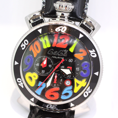 ガガミラノ(GaGa Milano) クロノグラフ　GG-6050.2　ガラス交換の修理・料金の紹介です。