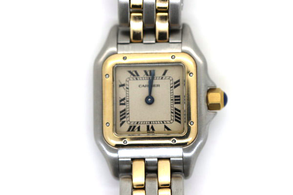 CARTIER カルティエ パンテール オーバーホール及び研磨、リューズ取り付け、巻真交換修理・料金の紹介です。