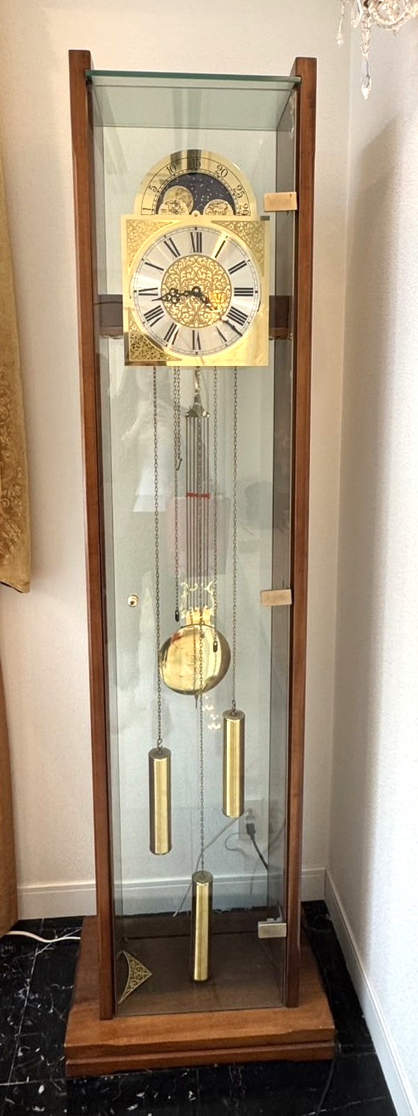 Kieninger　ホールクロック　ドイツ製ムーンフェイズ　分解調整　料金のご紹介