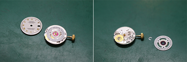 ロレックス デイトジャスト（ROLEX DATEJUST）69173 レディースのオーバーホールの修理事例4