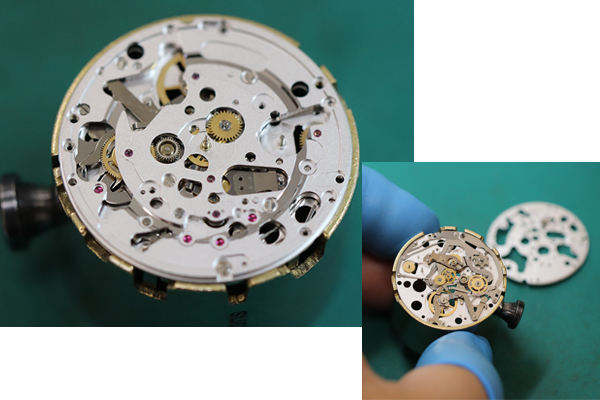 【CHANEL】シャネルJ12CHANELJ12クロノグラフ黒セラミック　オーバーホールの修理事例⑤